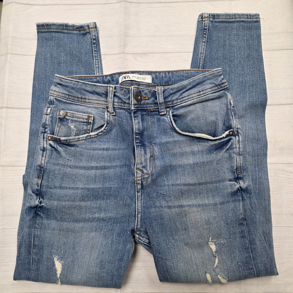 Zara Light Blue Skinny Jeans